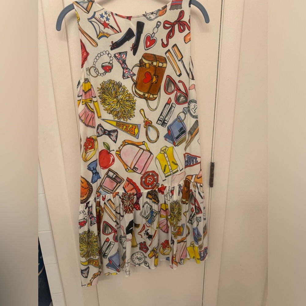 NWT Love Moschino Printed Dress - Italian Size 40 (US 4) - Picture 3 of 7